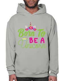 born to be a unicorn 63# - unicorn- Hoodie