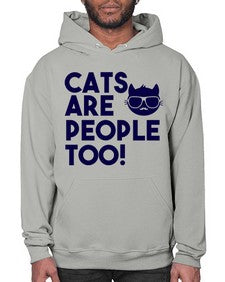cats are people too - cats- Hoodie