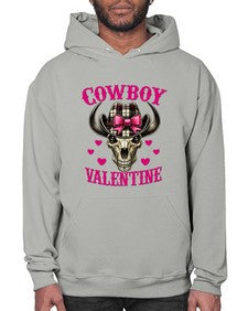 cowboy valentine western valentine 349# - western- Hoodie
