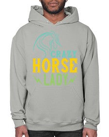 crazy horse lady Style 10# - horse- Hoodie