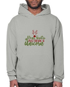 dear santajust bring a unicorn 93# - unicorn- Hoodie