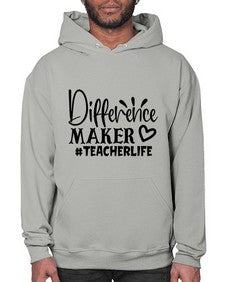 difference maker teacherlife Style 121# - teacher- Hoodie