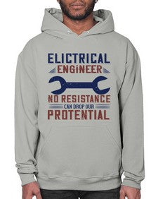 electrical engineer no resistance can drop our protential Style 747# - engineer- Hoodie