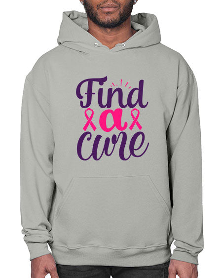 find a cure - breast cancer- Hoodie