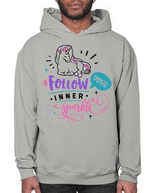 follow your inner sparkle 141# - unicorn- Hoodie