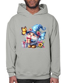 gnome with butterfly 03# - gnome- Hoodie