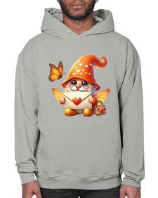 gnome with butterfly 06# - gnome- Hoodie
