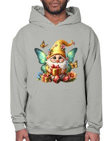gnome with butterfly 07# - gnome- Hoodie