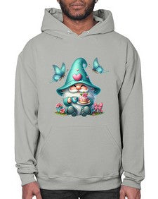 gnome with butterfly 14# - gnome- Hoodie