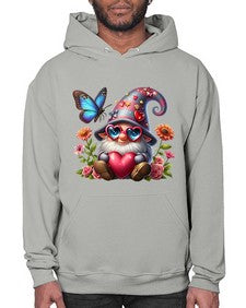 gnome with butterfly 17# - gnome- Hoodie