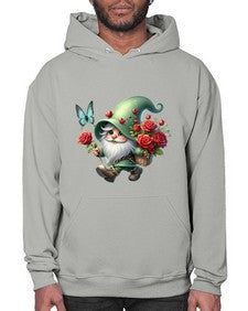 gnome with butterfly 24# - gnome- Hoodie