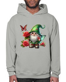 gnome with butterfly 26# - gnome- Hoodie