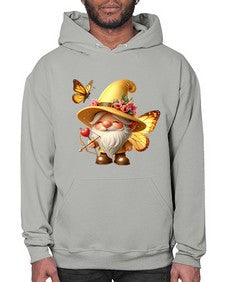 gnome with butterfly 27# - gnome- Hoodie
