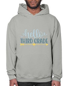 hello third grade 339# - third grade- Hoodie