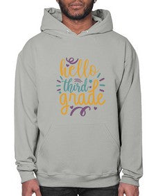 hello third grade 340# - third grade- Hoodie