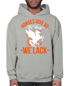 horses give us the wings we lack Style 4# - horse- Hoodie