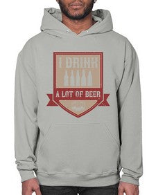 i drink a lot of beer 1102# - beer- Hoodie