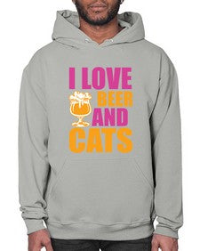 i love beer and cats 1138# - beer- Hoodie