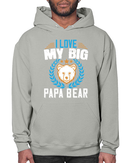 i love my big papa bear 141# - bears - animals- Hoodie