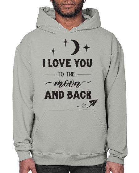 i love you to the moon and back 5# - moon- Hoodie