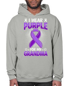 i wear purple for grandma 171# - alzheimers- Hoodie
