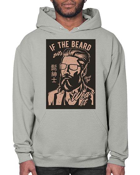 if the beard fits wear it cs 151# - bears - animals- Hoodie