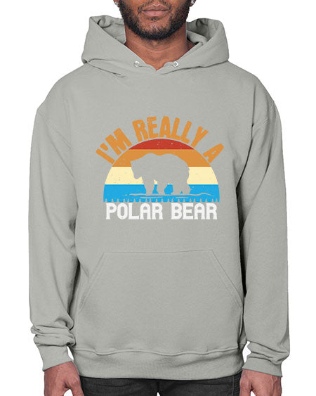 im really a polar bear 149# - bears - animals- Hoodie