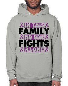 in this family no one fights alone 188# - alzheimers- Hoodie
