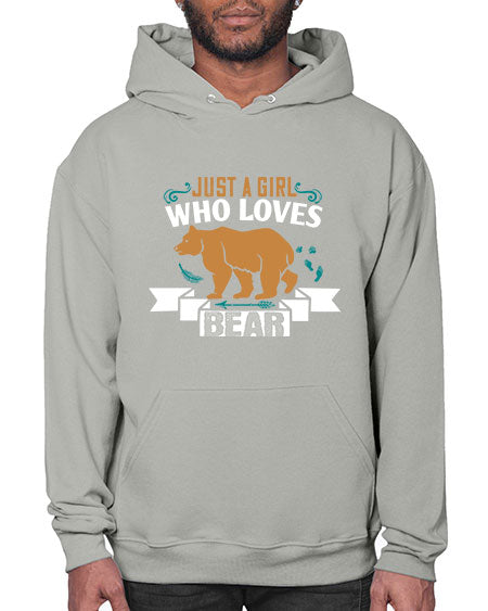 just a girl who loves bear 157# - bears - animals- Hoodie