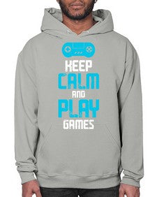 keep calm and play games 133# - video games- Hoodie