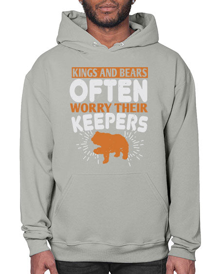 kings and bears often worry their keepers 165# - bears - animals- Hoodie