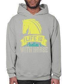 life is better with horse Style 29# - horse- Hoodie