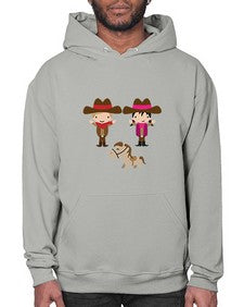 little cowboys 736# - western- Hoodie