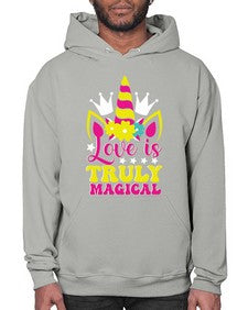 love is truly magical 270# - unicorn- Hoodie