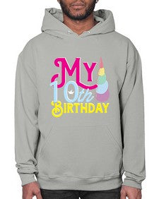 my 10th birthday 251# - unicorn- Hoodie