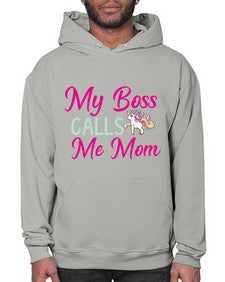 my boss calls me mom 313# - unicorn- Hoodie
