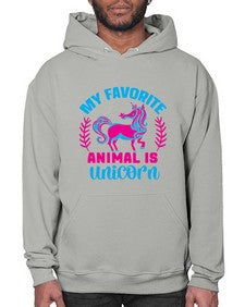 my favorite animal is unicorn 315# - unicorn- Hoodie