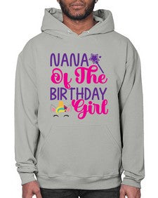 nana of the birthday girl 328# - unicorn- Hoodie