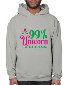 ninety nine percent unicorn 325# - unicorn- Hoodie