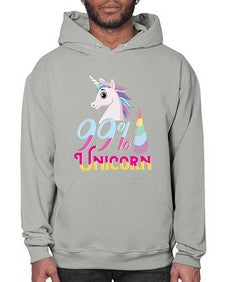 ninety nine percent unicorn 3# - unicorn- Hoodie