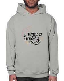 obviously a unicorn 334# - unicorn- Hoodie