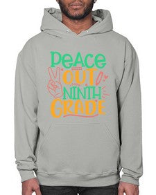 peace out nineth grade 637# - nineth grade- Hoodie