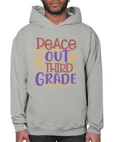 peace out third grade 645# - third grade- Hoodie