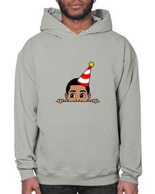 peekaboo afro birthday boy 21# - black boys or men- Hoodie