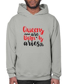 queens Are Born As Aries 384# - aries- Hoodie