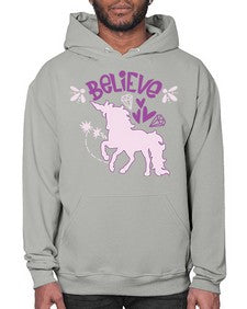 quotes of unicorns believe believe 347# - unicorn- Hoodie