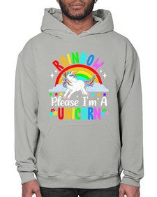 rainbow please im a unicorn 364# - unicorn- Hoodie