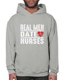 real men date nurses 1348# - nurse- Hoodie