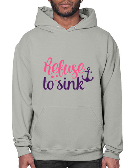 refuse to sink Style 4# - breast cancer- Hoodie