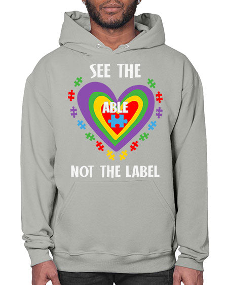 see the able not the 115# - autism- Hoodie